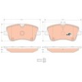 TRW COTEC Bremsbelagsatz, Scheibenbremse GDB1413