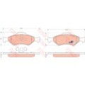 TRW COTEC Bremsbelagsatz, Scheibenbremse GDB1418
