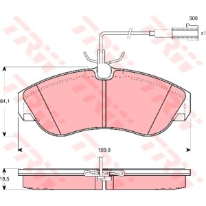 TRW Bremsbelagsatz, Scheibenbremse GDB1426
