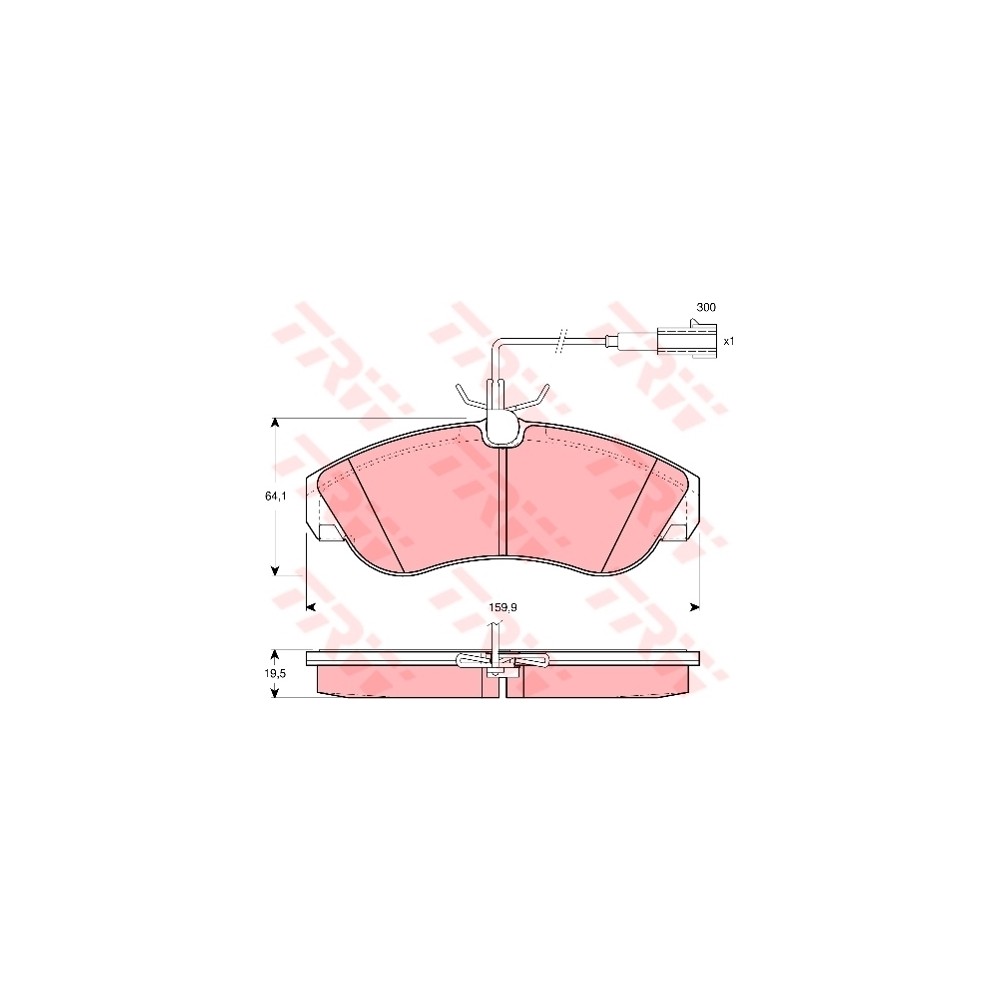 TRW Bremsbelagsatz, Scheibenbremse GDB1426