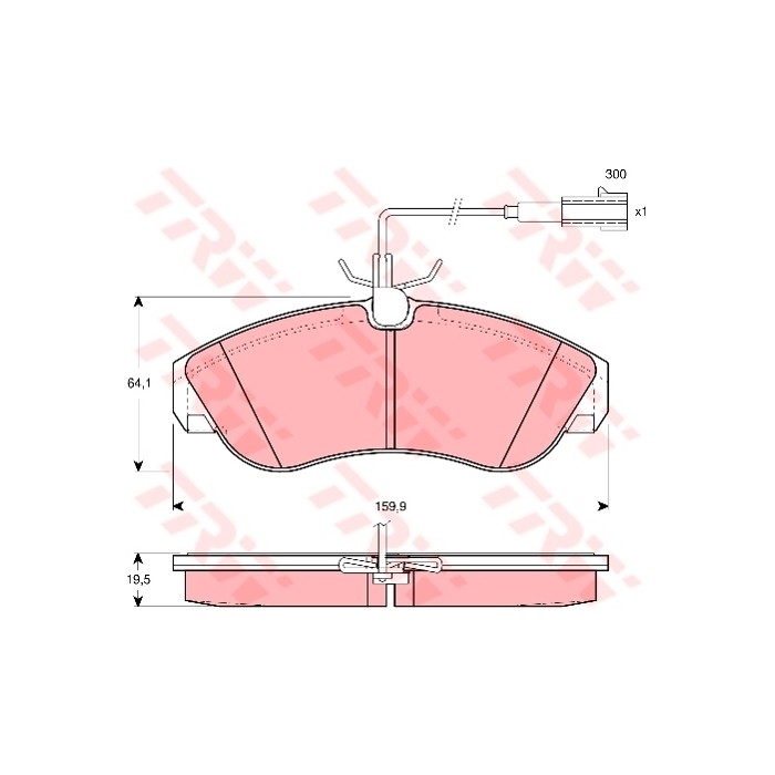 TRW Bremsbelagsatz, Scheibenbremse GDB1426