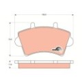 TRW COTEC Bremsbelagsatz, Scheibenbremse GDB1442