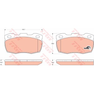 TRW COTEC Bremsbelagsatz, Scheibenbremse GDB1452