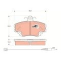 TRW COTEC Bremsbelagsatz, Scheibenbremse GDB1465