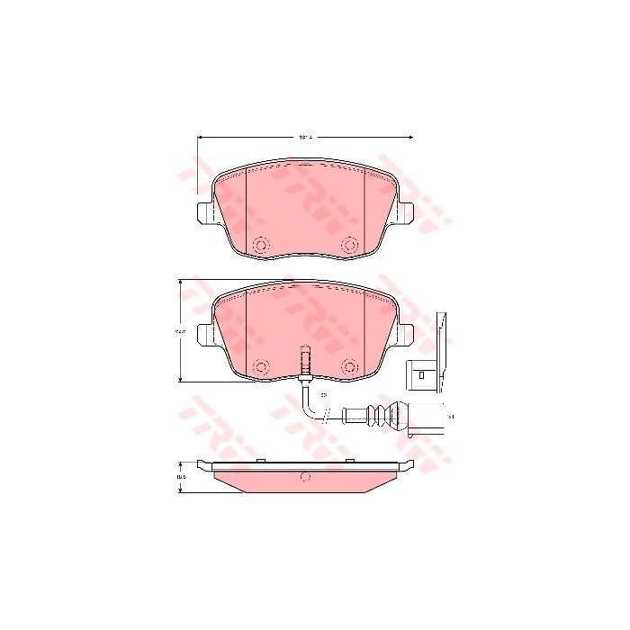TRW COTEC Bremsbelagsatz, Scheibenbremse GDB1472