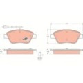TRW COTEC Bremsbelagsatz, Scheibenbremse GDB1482