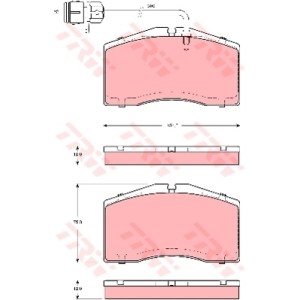 TRW Bremsbelagsatz, Scheibenbremse GDB1506