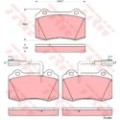 TRW Bremsbelagsatz, Scheibenbremse GDB1519