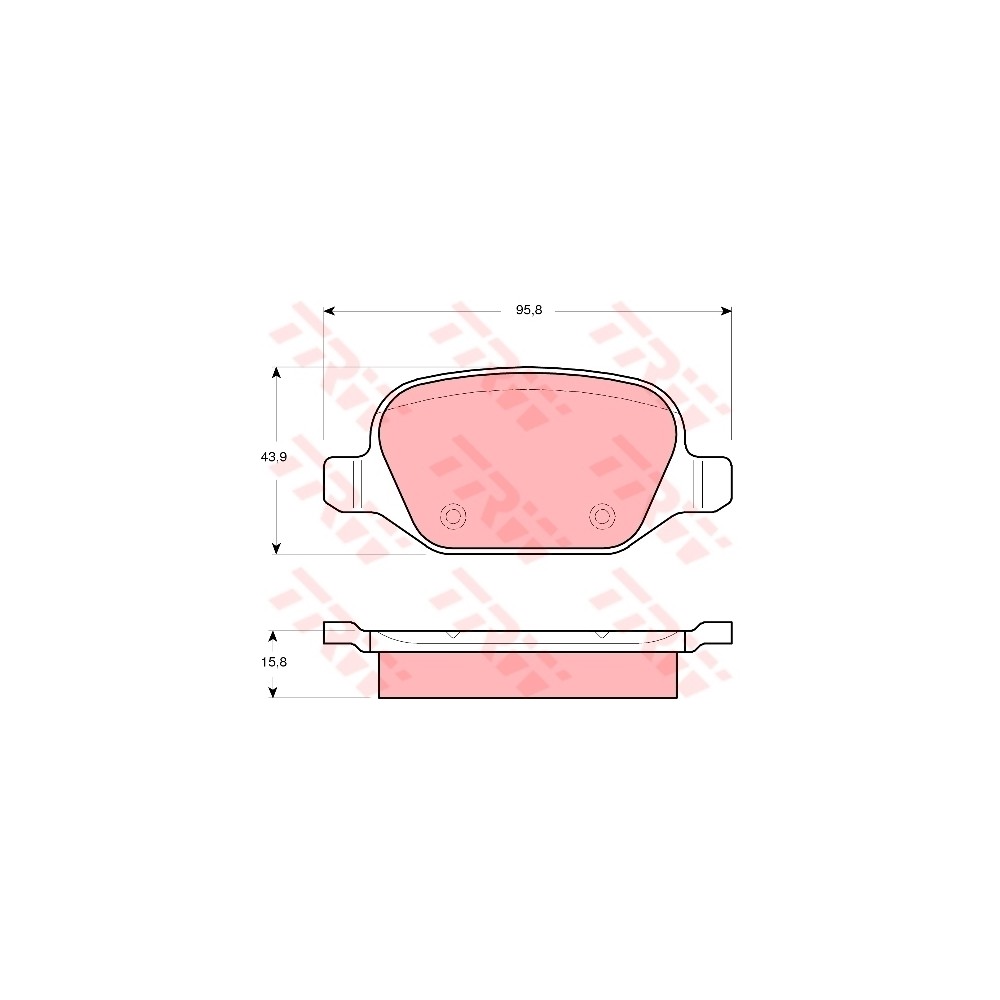 TRW Bremsbelagsatz, Scheibenbremse GDB1520