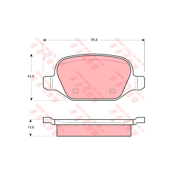 TRW Bremsbelagsatz, Scheibenbremse GDB1520