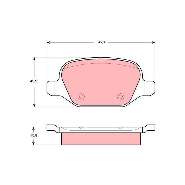TRW Bremsbelagsatz, Scheibenbremse GDB1520