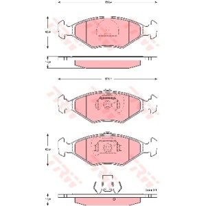 TRW Bremsbelagsatz, Scheibenbremse GDB1533