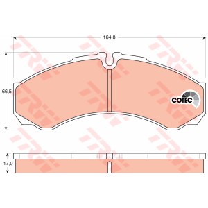 TRW COTEC Bremsbelagsatz, Scheibenbremse GDB1534