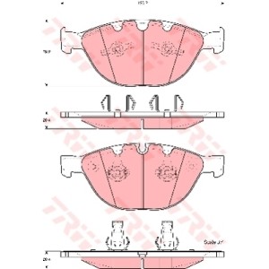 TRW COTEC Bremsbelagsatz, Scheibenbremse GDB1558