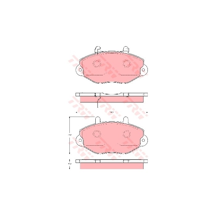 TRW Bremsbelagsatz, Scheibenbremse GDB1573