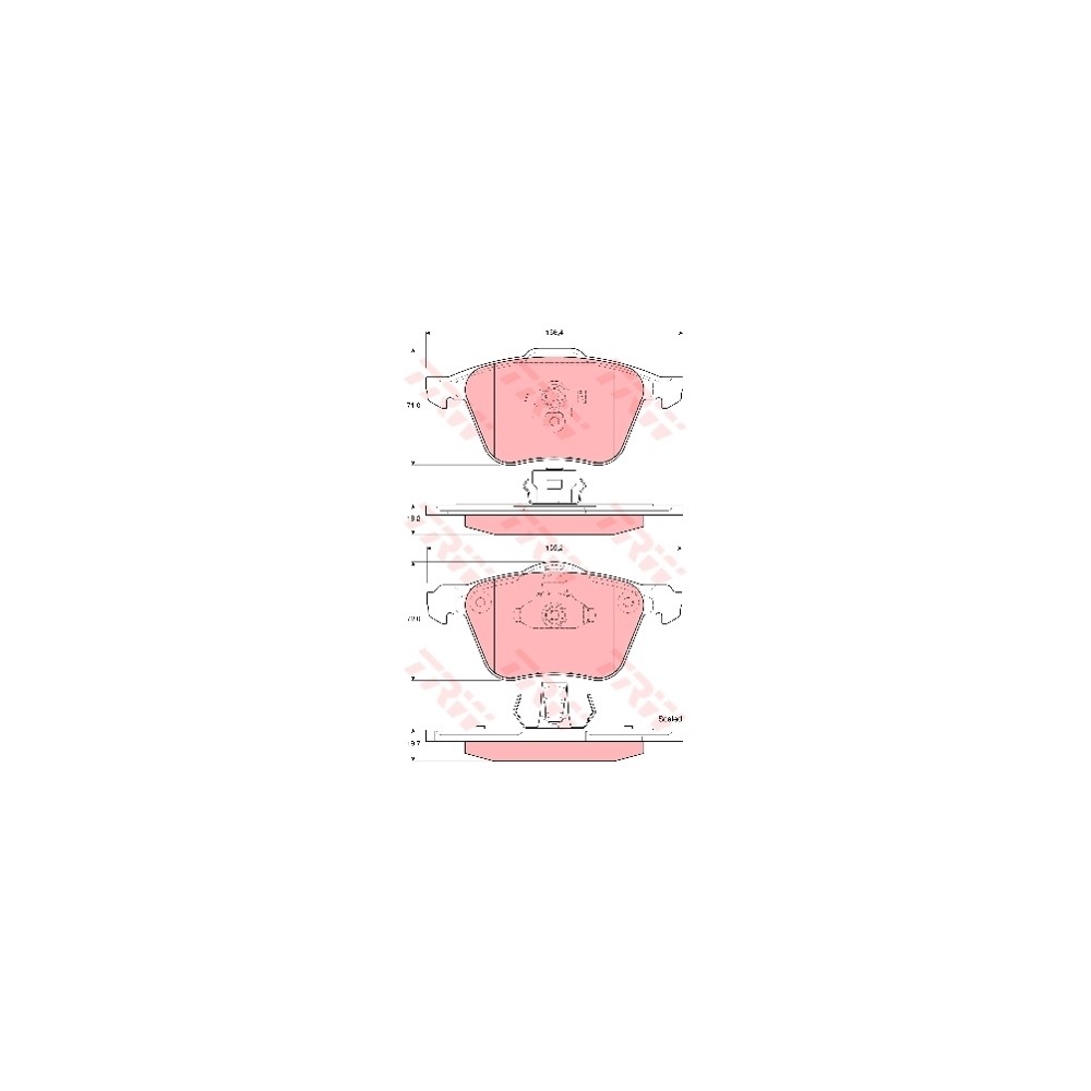 TRW COTEC Bremsbelagsatz, Scheibenbremse GDB1576