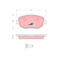 TRW COTEC Bremsbelagsatz, Scheibenbremse GDB1593