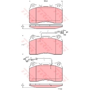 TRW Bremsbelagsatz, Scheibenbremse GDB1603