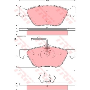 TRW Bremsbelagsatz, Scheibenbremse GDB1602