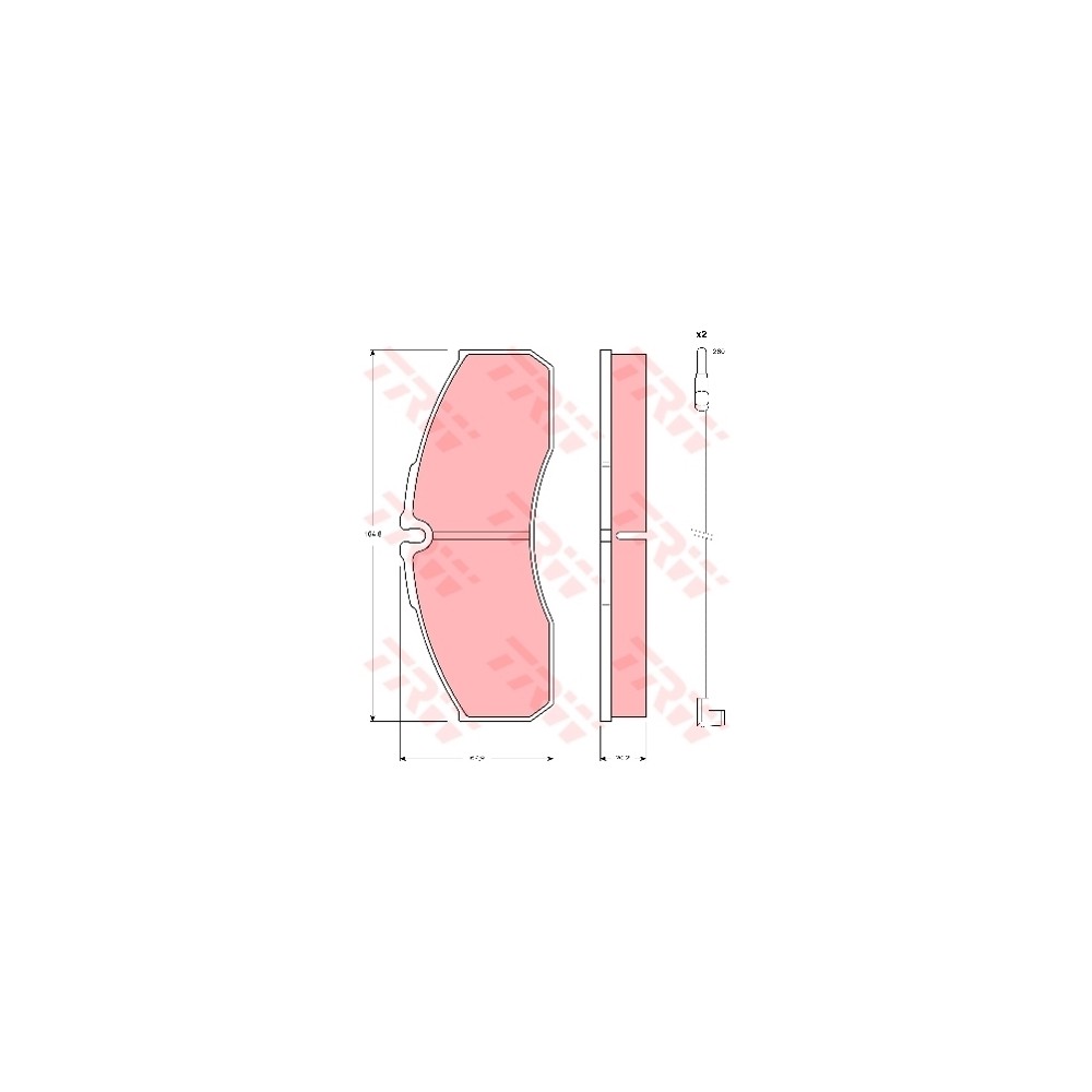 TRW COTEC Bremsbelagsatz, Scheibenbremse GDB1610