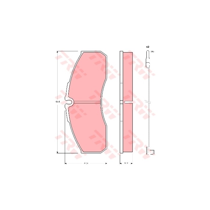 TRW COTEC Bremsbelagsatz, Scheibenbremse GDB1610