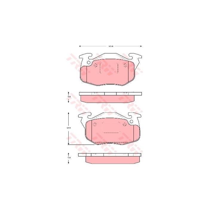 TRW Bremsbelagsatz, Scheibenbremse GDB1615
