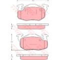 TRW Bremsbelagsatz, Scheibenbremse GDB1615