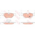 TRW COTEC Bremsbelagsatz, Scheibenbremse GDB1626