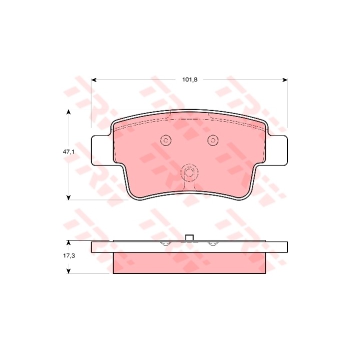 TRW Bremsbelagsatz, Scheibenbremse GDB1656