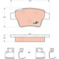 TRW COTEC Bremsbelagsatz, Scheibenbremse GDB1678