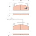 TRW COTEC Bremsbelagsatz, Scheibenbremse GDB1679