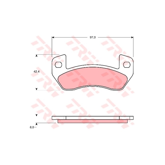 TRW Bremsbelagsatz, Scheibenbremse GDB1680