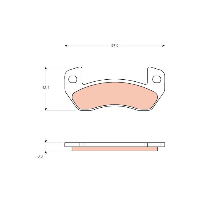 TRW Bremsbelagsatz, Scheibenbremse GDB1680