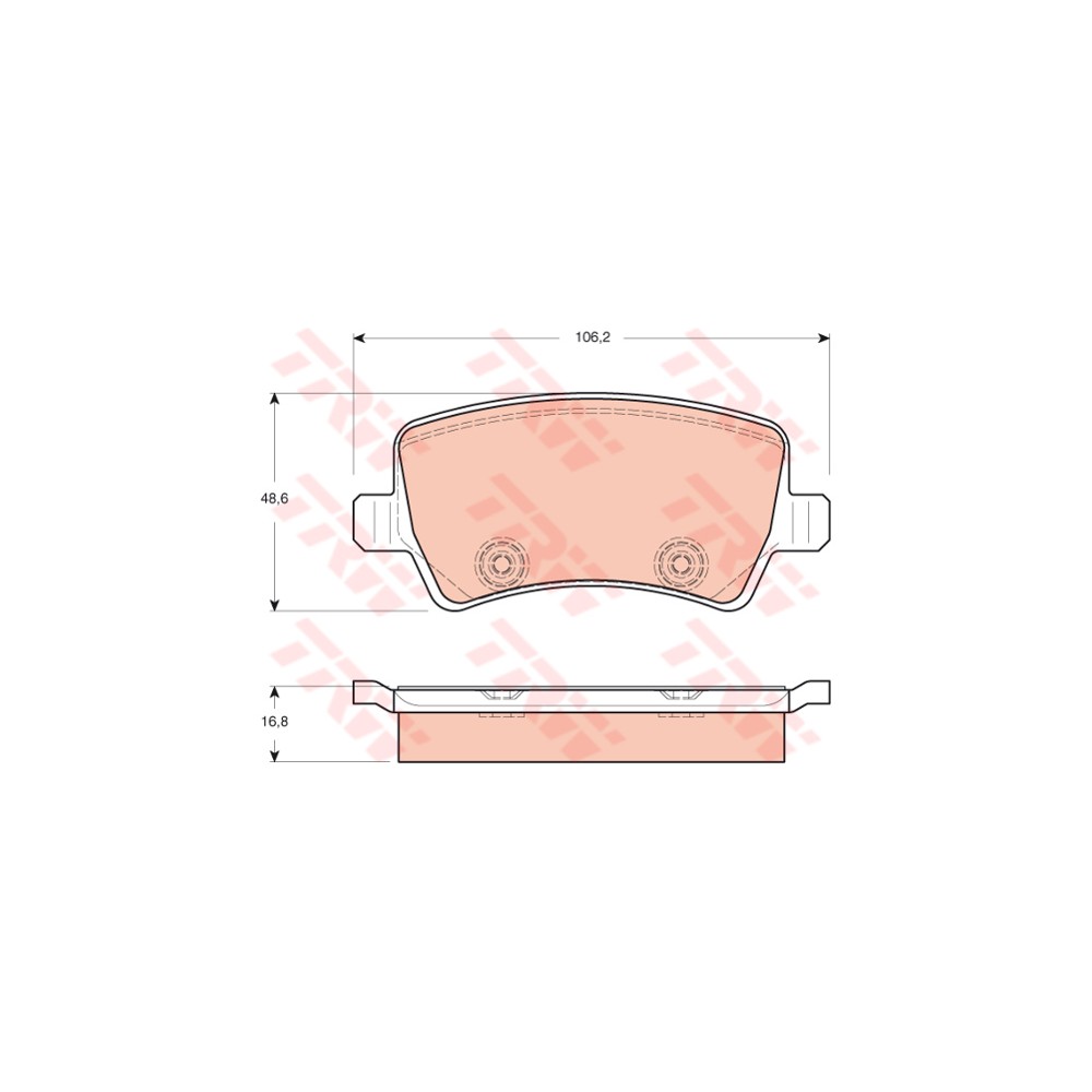 TRW COTEC Bremsbelagsatz, Scheibenbremse GDB1685