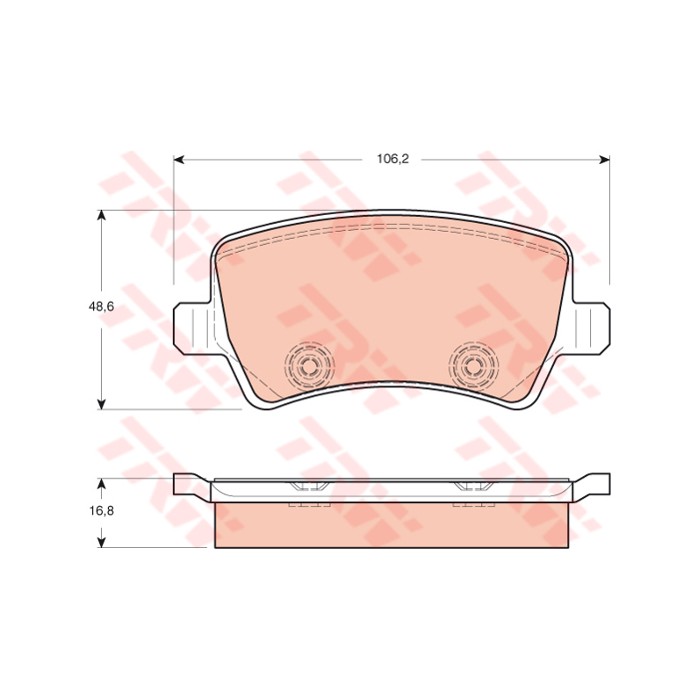 TRW COTEC Bremsbelagsatz, Scheibenbremse GDB1685