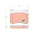 TRW COTEC Bremsbelagsatz, Scheibenbremse GDB1693