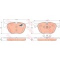 TRW COTEC Bremsbelagsatz, Scheibenbremse GDB1726