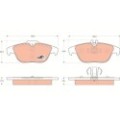 TRW COTEC Bremsbelagsatz, Scheibenbremse GDB1738