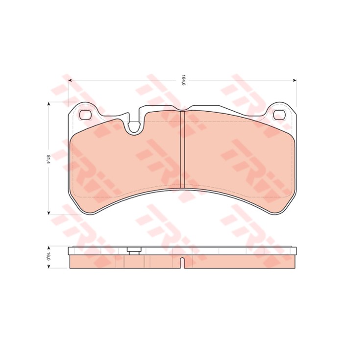 TRW Bremsbelagsatz, Scheibenbremse GDB1739
