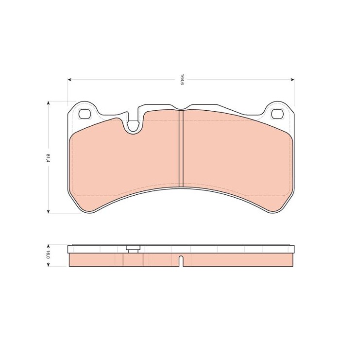 TRW Bremsbelagsatz, Scheibenbremse GDB1739