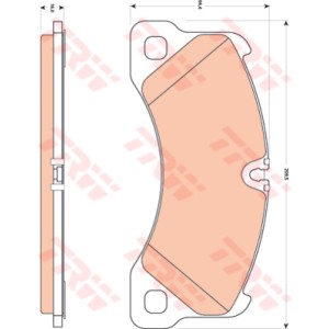 TRW COTEC Bremsbelagsatz, Scheibenbremse GDB1774