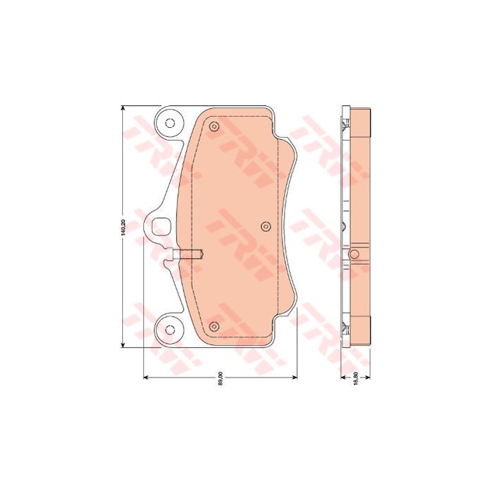 TRW Bremsbelagsatz, Scheibenbremse GDB1778