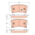 TRW COTEC Bremsbelagsatz, Scheibenbremse GDB1784