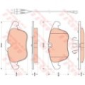 TRW COTEC Bremsbelagsatz, Scheibenbremse GDB1818