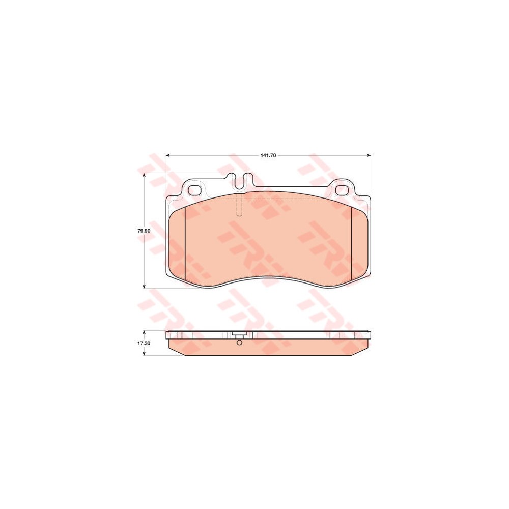 TRW Bremsbelagsatz, Scheibenbremse GDB1822