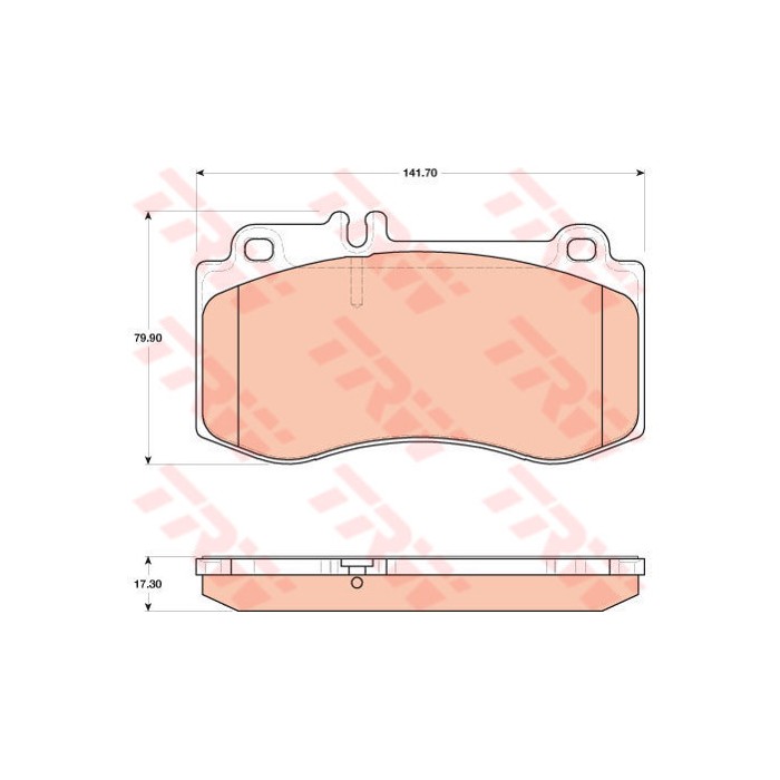 TRW Bremsbelagsatz, Scheibenbremse GDB1822