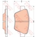 TRW COTEC Bremsbelagsatz, Scheibenbremse GDB1841