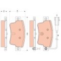 TRW Bremsbelagsatz, Scheibenbremse GDB1872