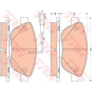 TRW Bremsbelagsatz, Scheibenbremse GDB1879