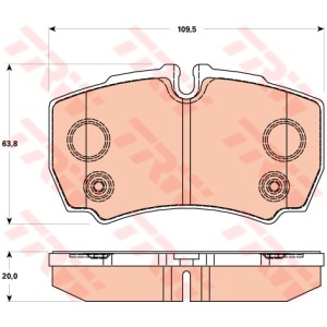 TRW COTEC Bremsbelagsatz, Scheibenbremse GDB1901